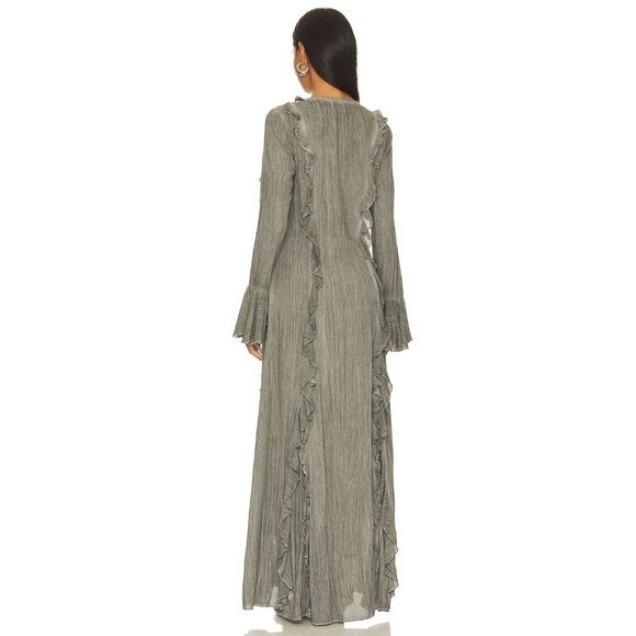 ROCOCO SAND Long Dress in Grey - Picture 3 of 5